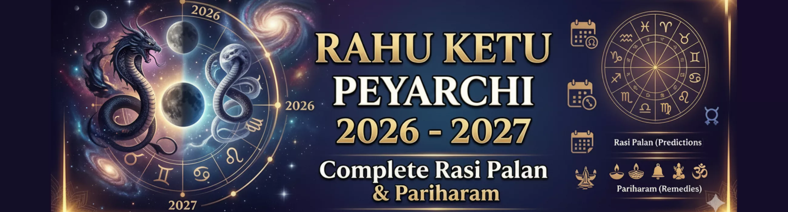Rahu Ketu Peyarchi 2026 - 2027: Complete Rasi Palan & Pariharam