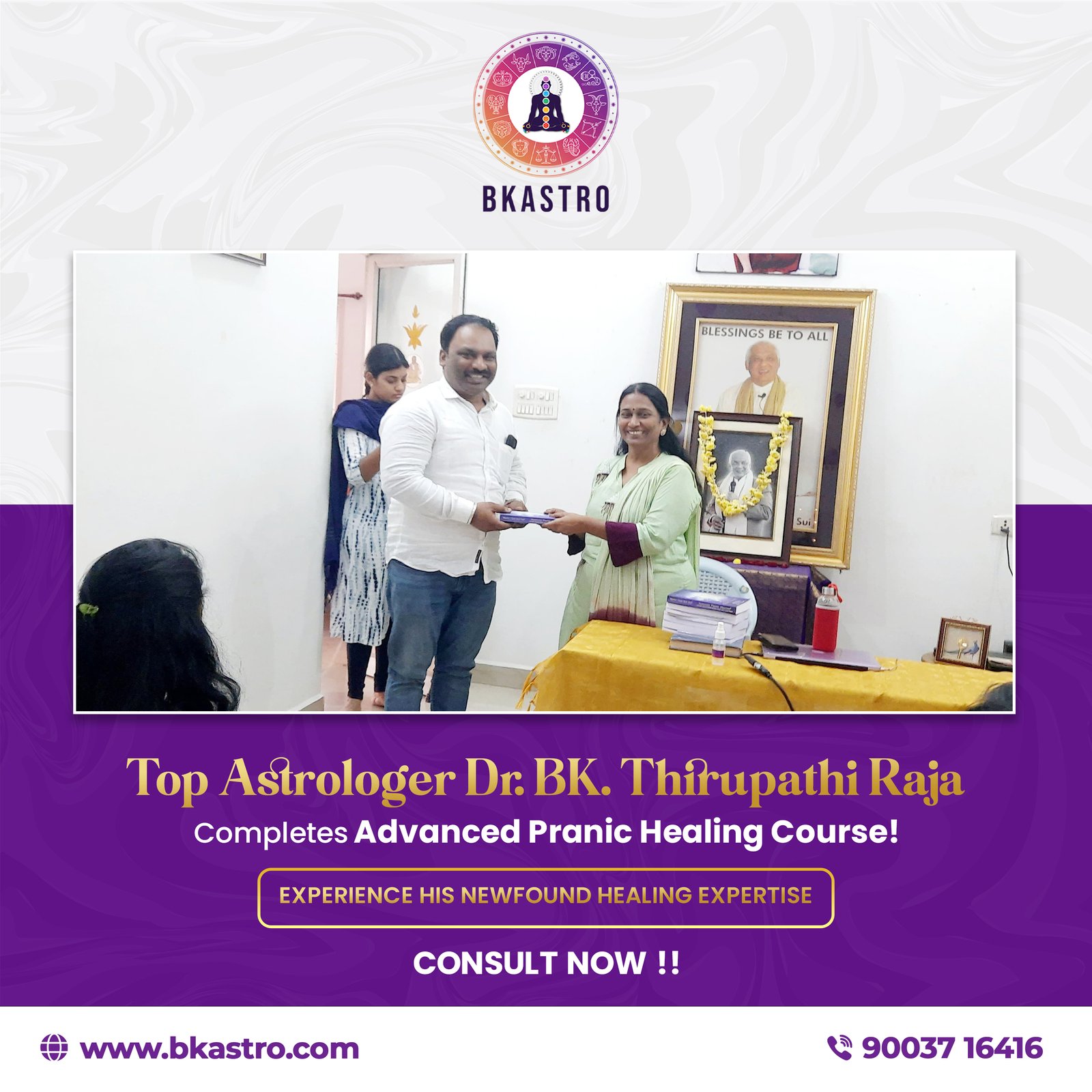 Advance pranic healing course completed astrologer